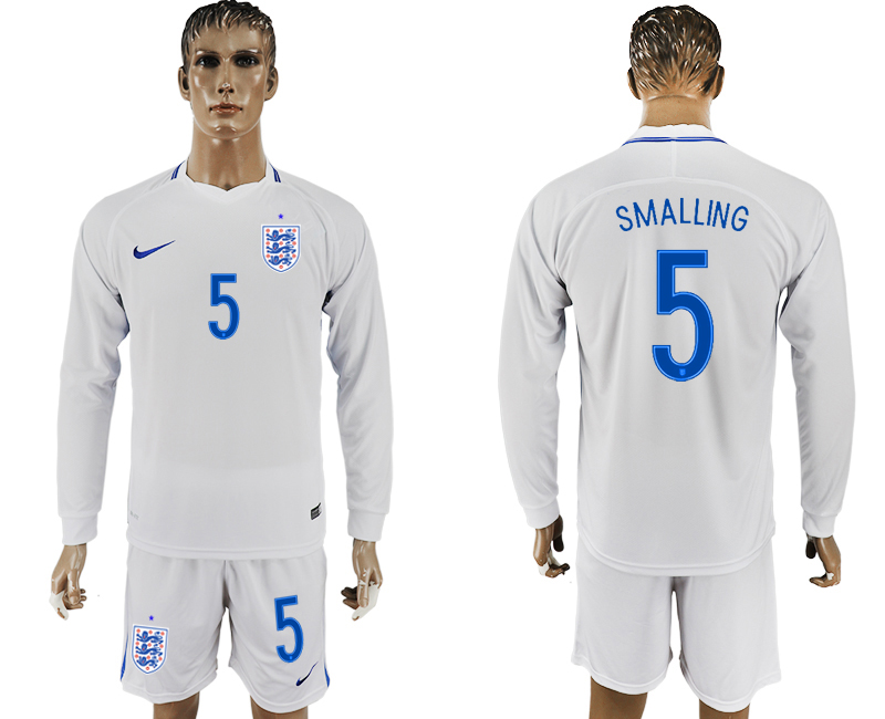 Maillot de foot ENGLAND LONG SLEEVE SUIT #5 SMALLING  2018 FIFA